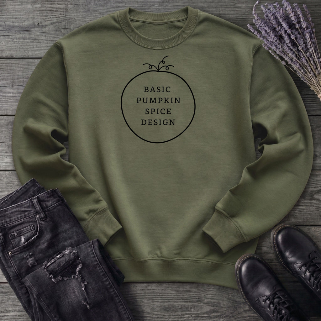 Basic Pumpkin Spice Design Sweatshirt