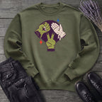 Classic Monster Rock Paper Scissor Game Sweatshirt