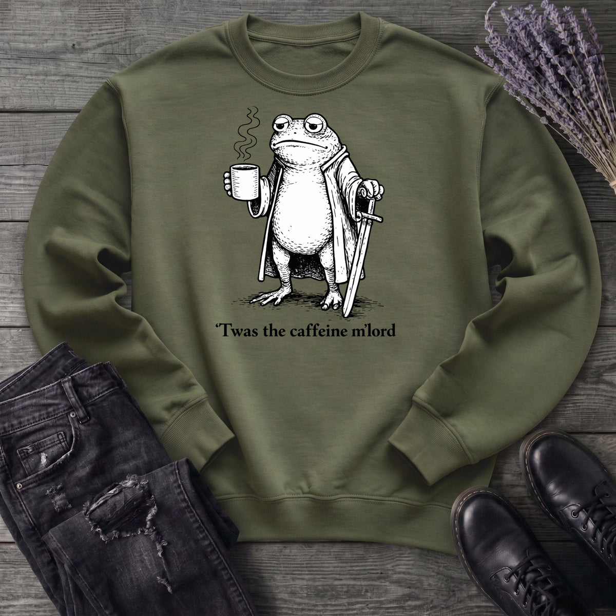 Twas The Caffeine Sweatshirt