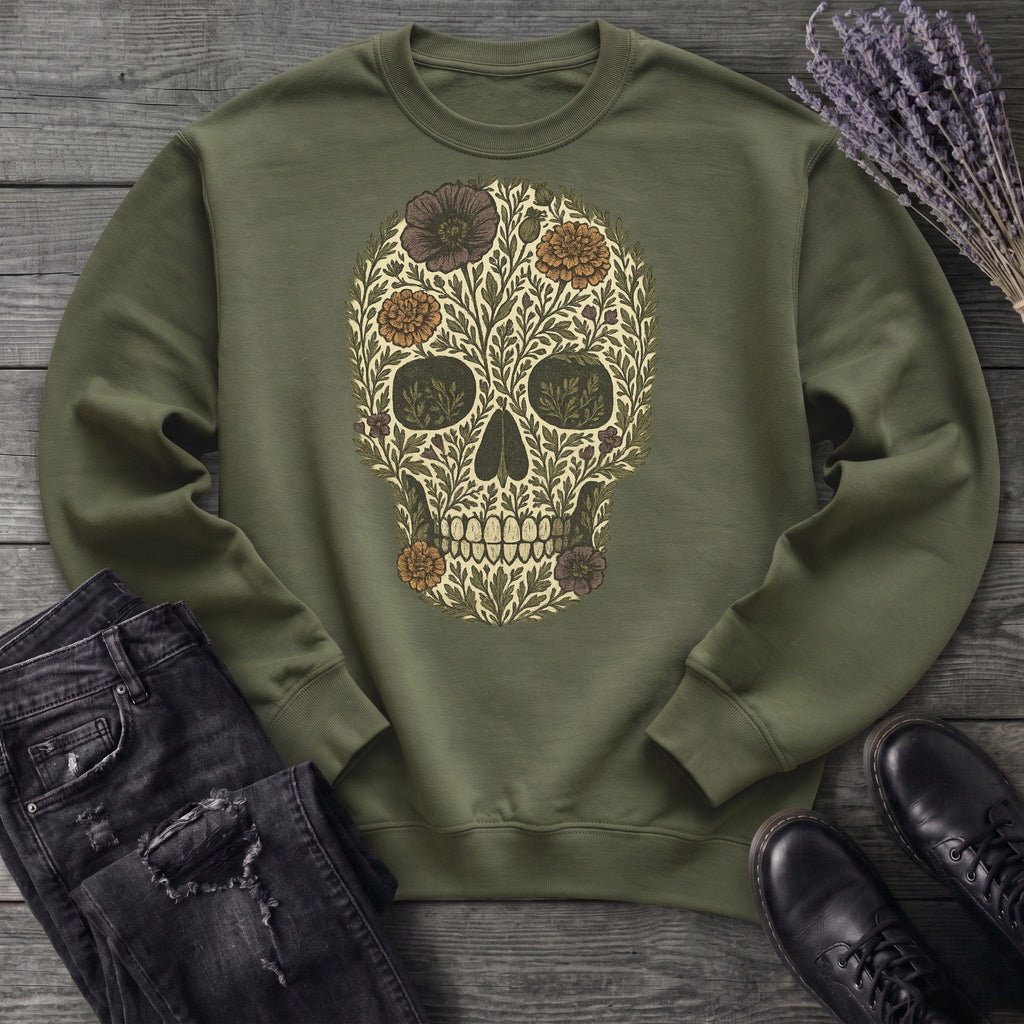 Wildflower Skull Sweatshirt