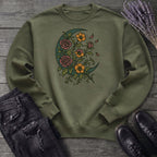 Crescent Moon Wildflowers Sweatshirt