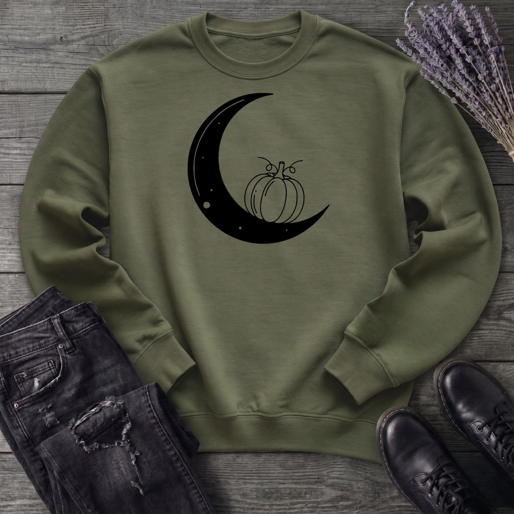 Moon And Pumpkin Sweatshirt