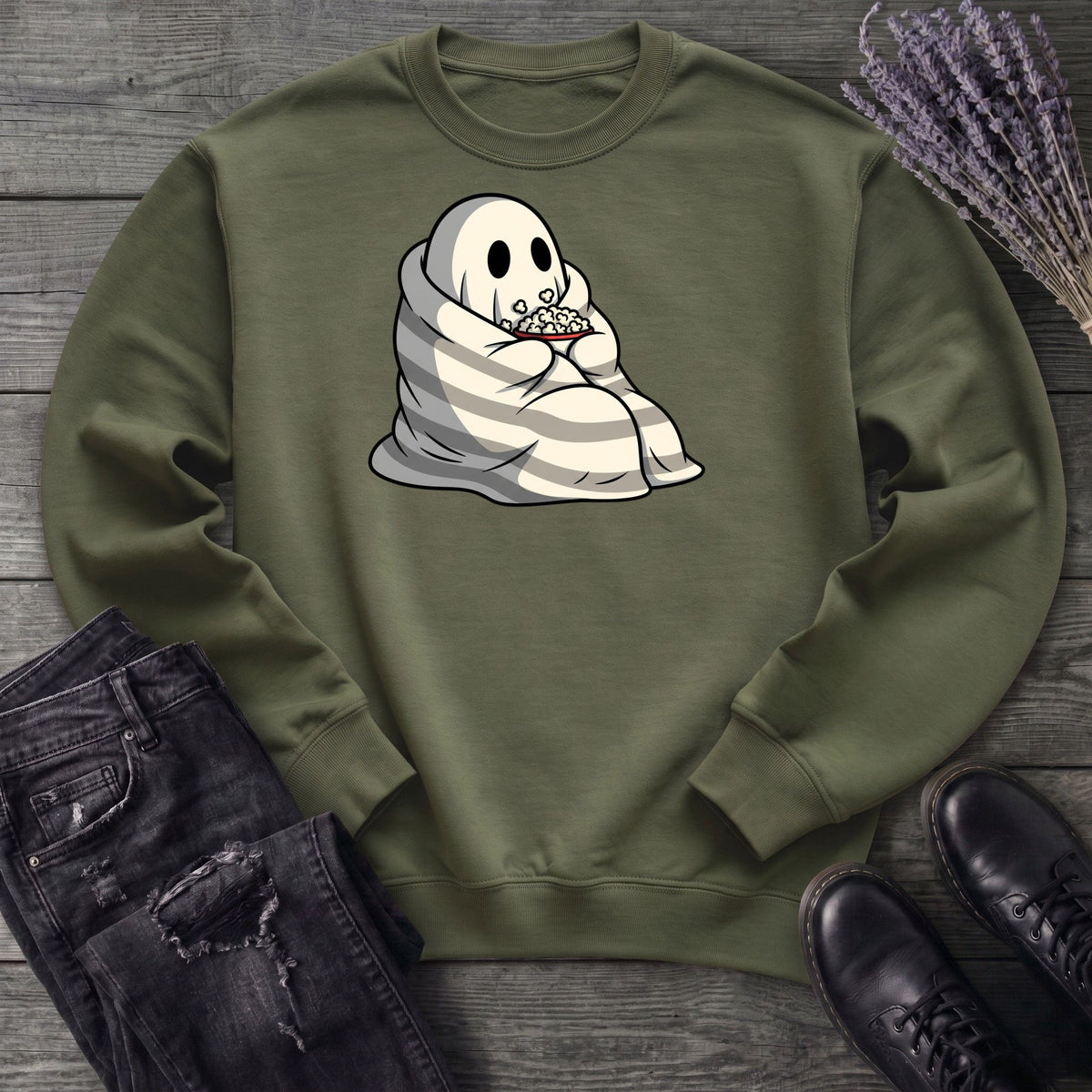 Movie Night Ghost Sweatshirt