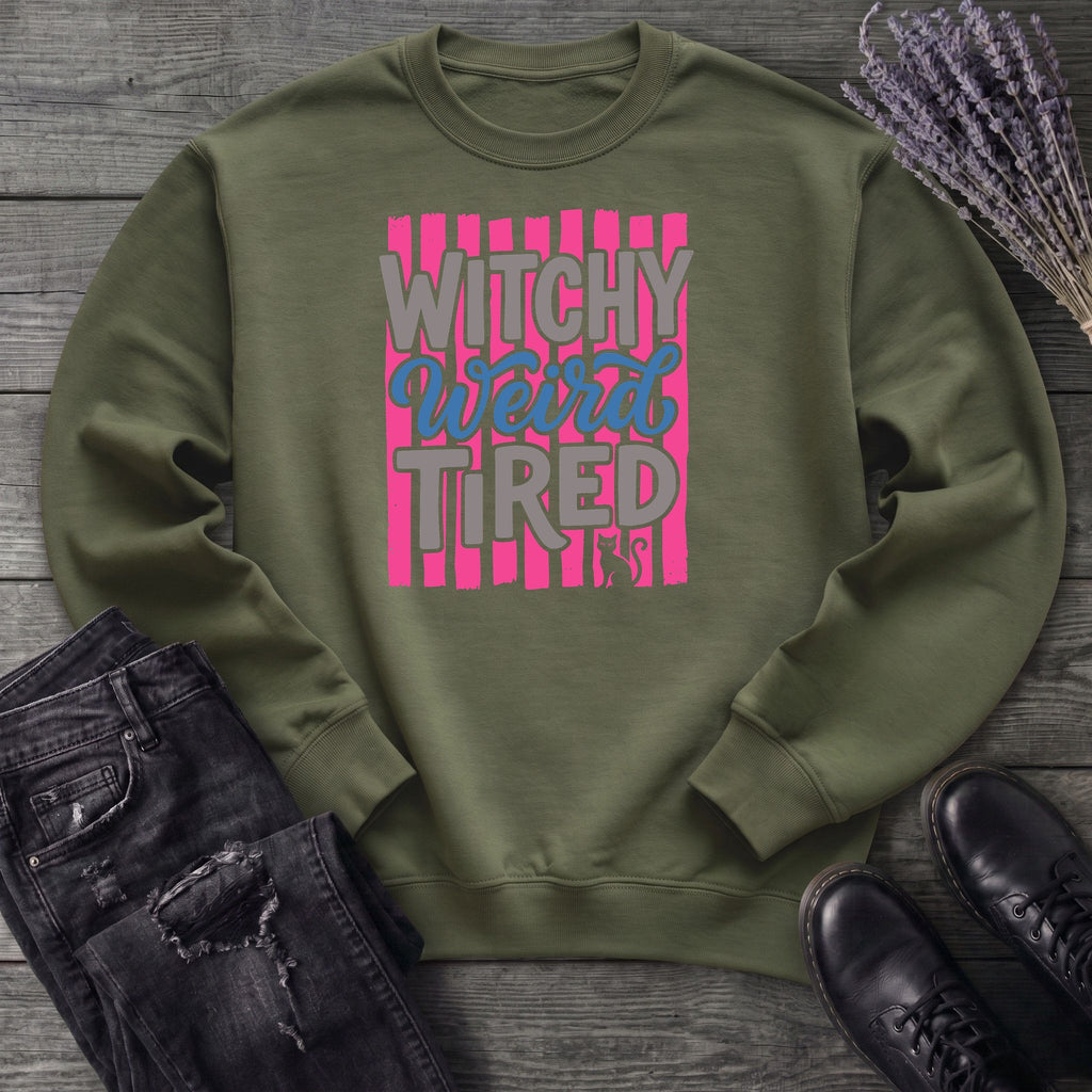 Witchy Weird Tired Sweatshirt