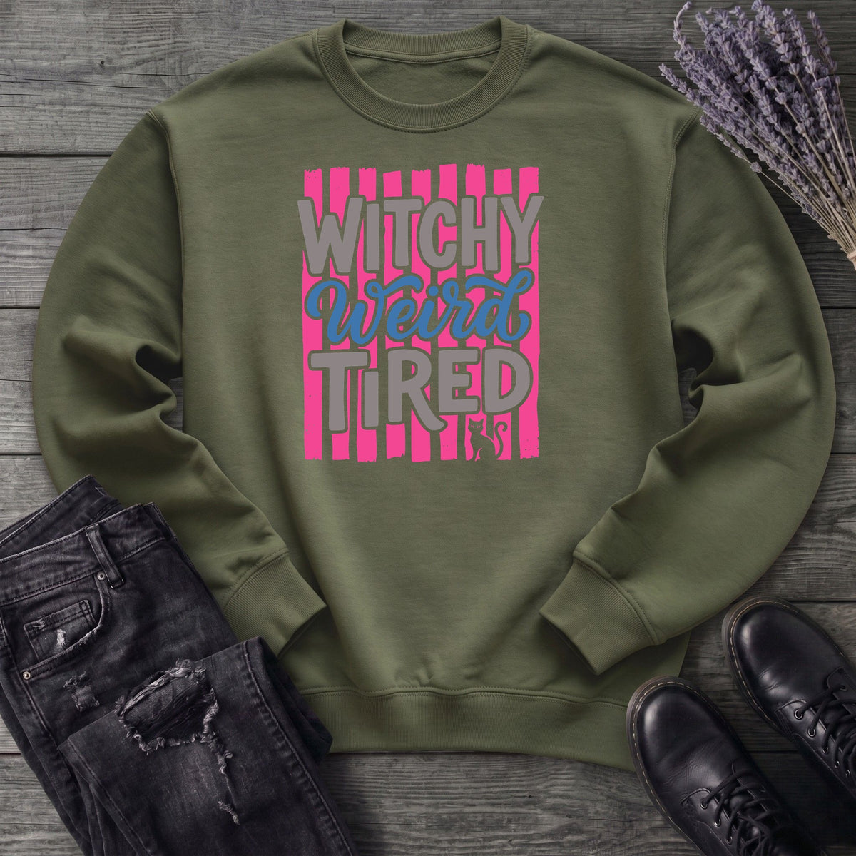 Witchy Weird Tired Sweatshirt