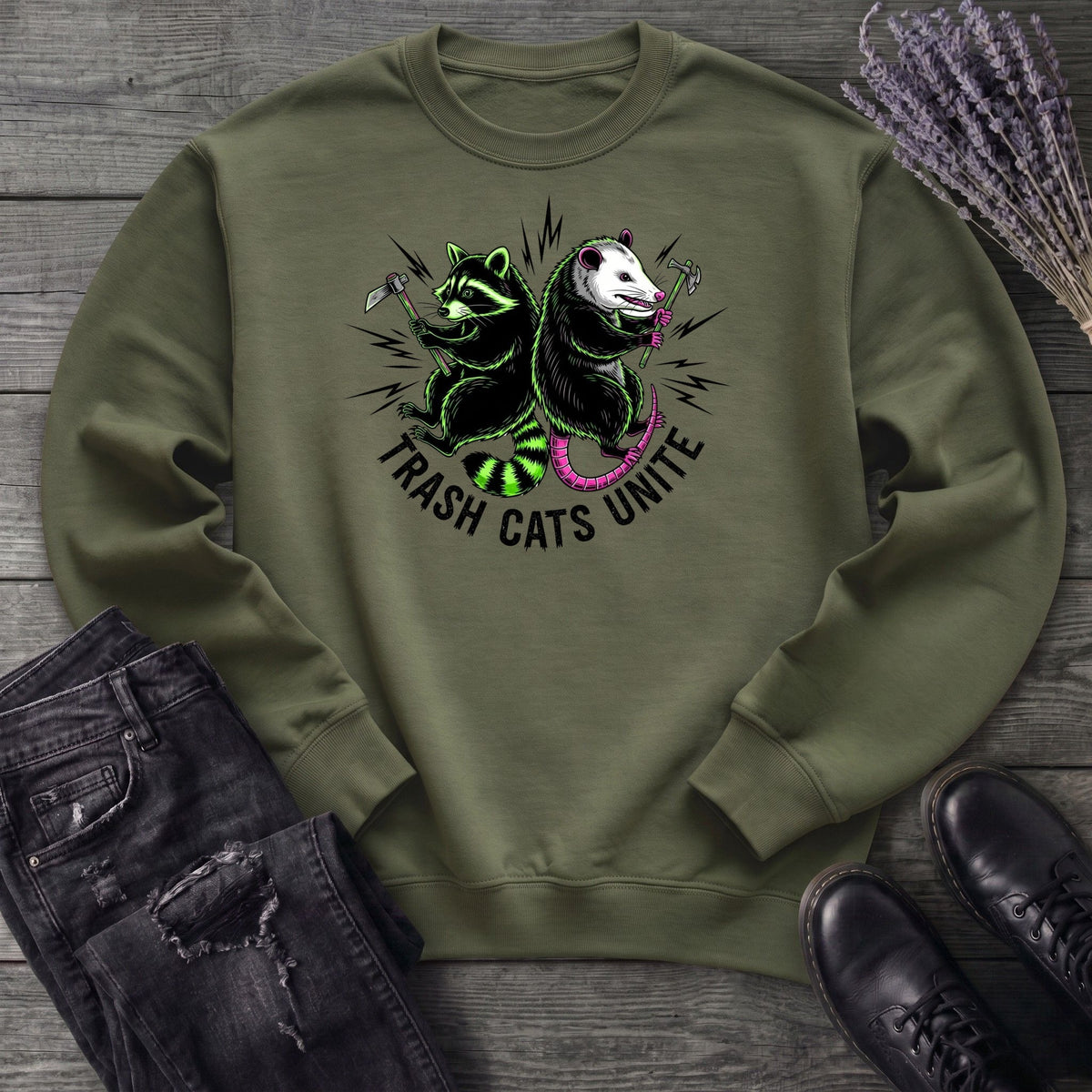 Trash Cats Unite Sweatshirt