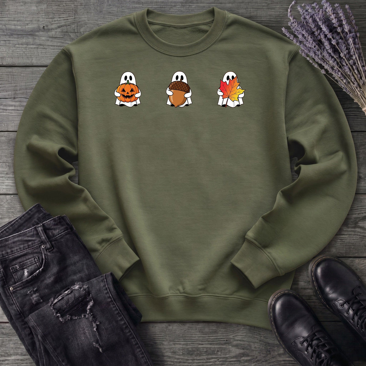 Ghosts Autumn Icons Sweatshirt