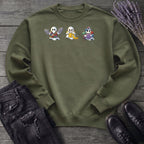 ghost_trio_knitting Sweatshirt
