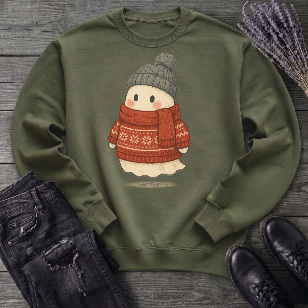 Christmas Sweater Ghost Sweatshirt