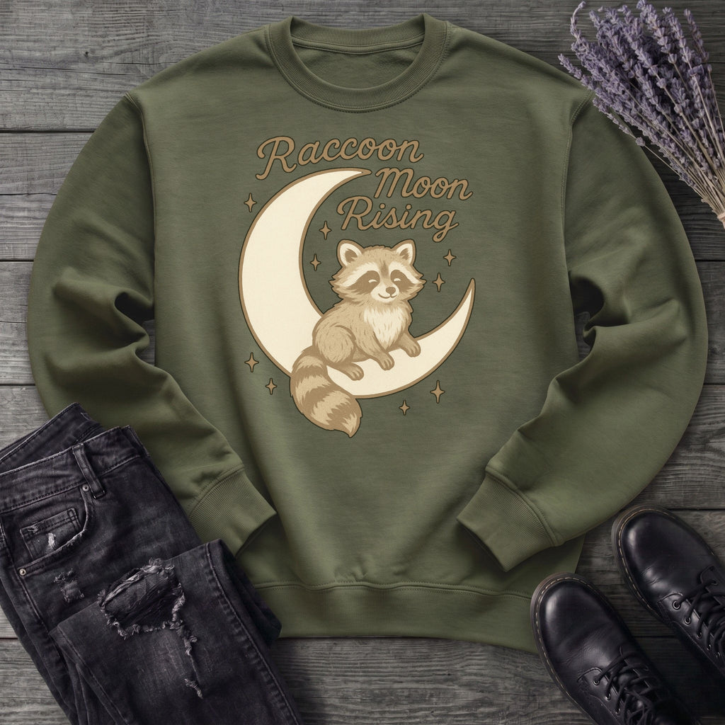Raccoon Moon Rising Sweatshirt