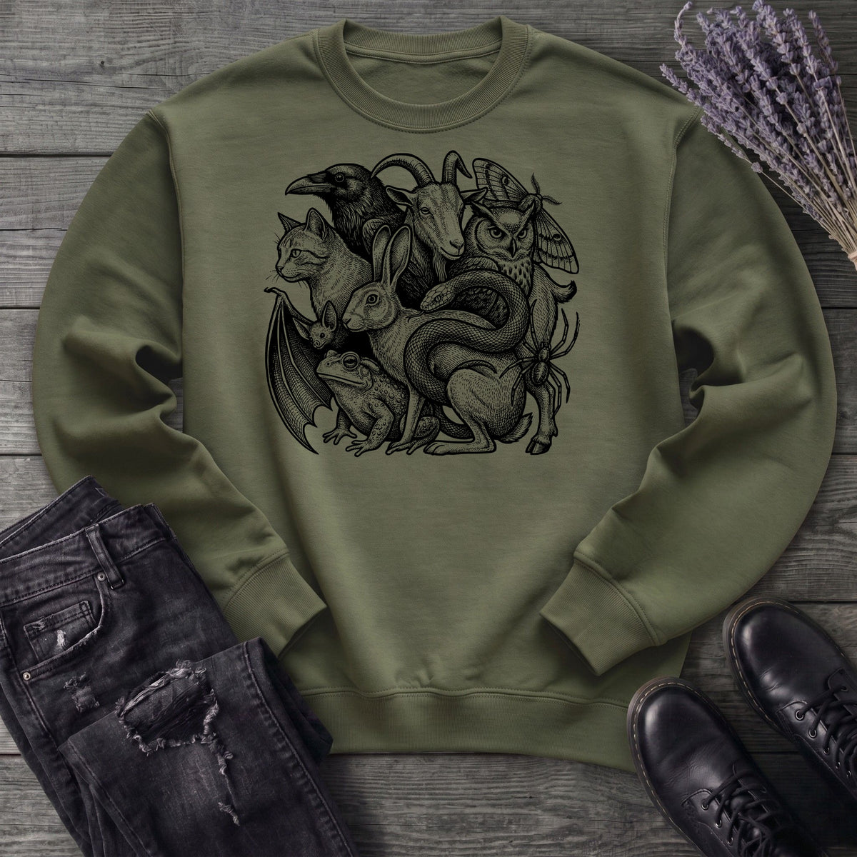 familiar collage stack Sweatshirt