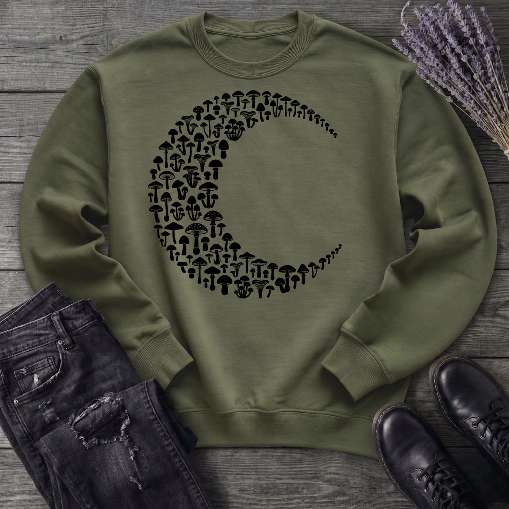 moonlit mushrooms Sweatshirt