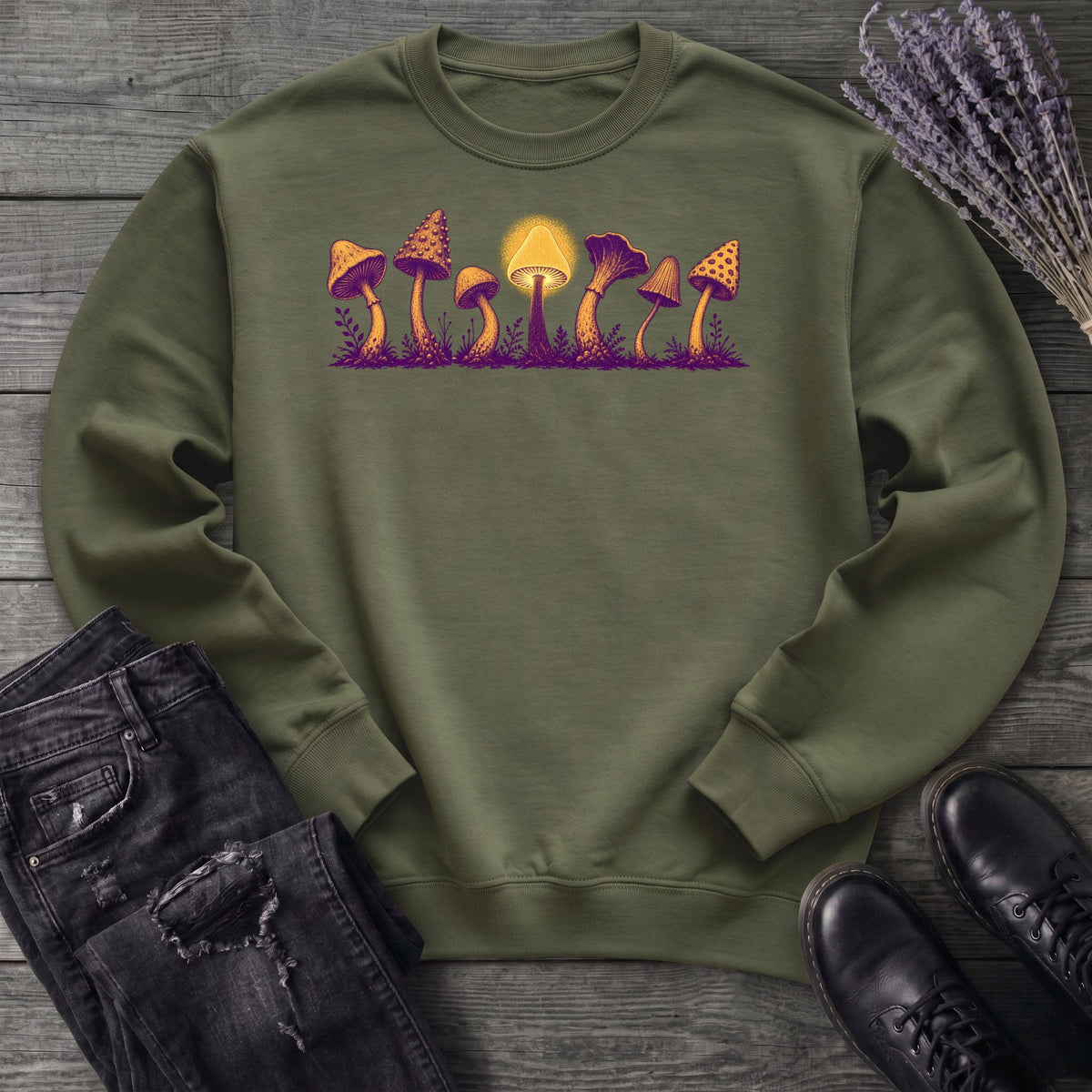 Golden Mushroom Grove Sweatshirt