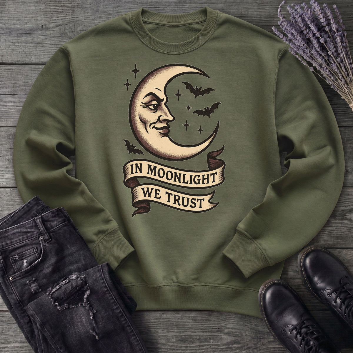 In Moonlight We Trust Sweatshirt