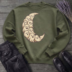 crescent moon ghosts Sweatshirt