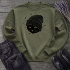 black_cat_beanie Sweatshirt
