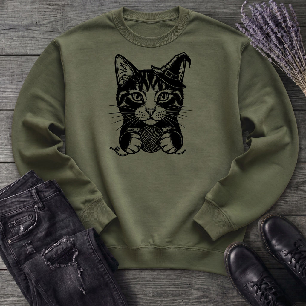 Witchy Yarn Cat Sweatshirt