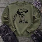 Cowboy Hat Skeleton Sweatshirt
