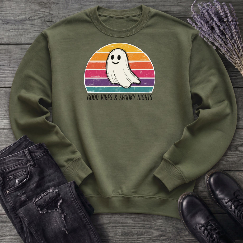 Good Vibes And Spooky Nights Sweatshirt