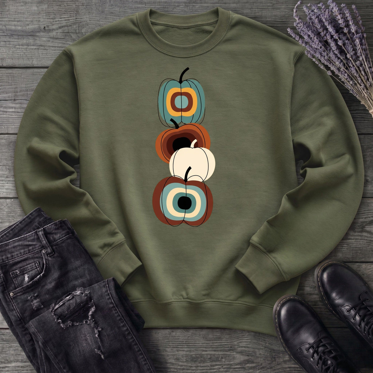 Mid Century Pumpkins Sweatshirt