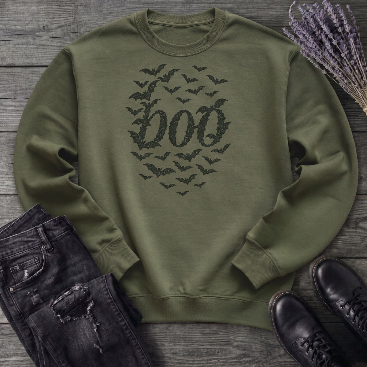 Bats Form Boo Sweatshirt