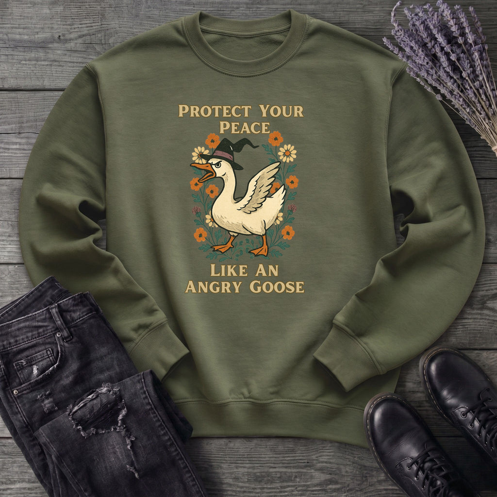 Protect Your Peace Like An Angry Goose Sweatshirt