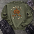 Pumpkin Purls And Cozy Curses Sweatshirt