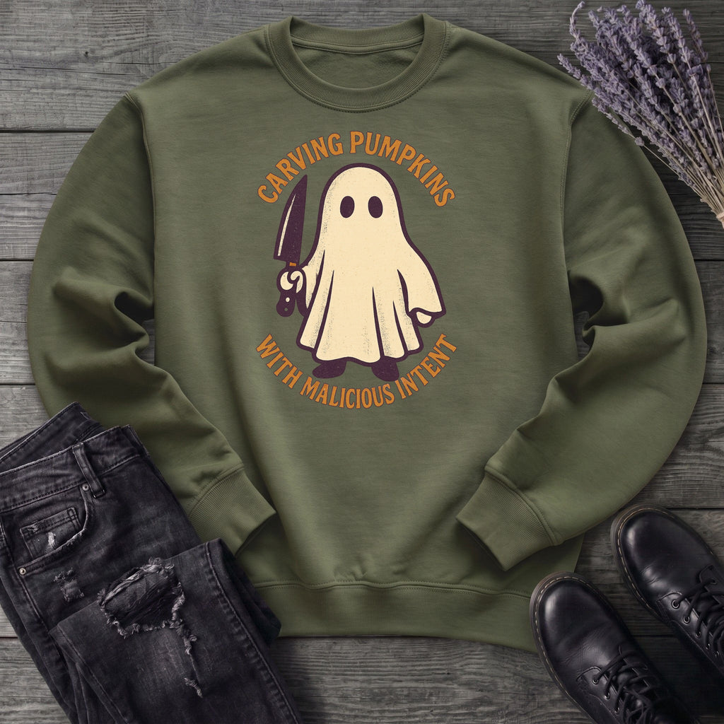 Carving With Malicious Intent Sweatshirt