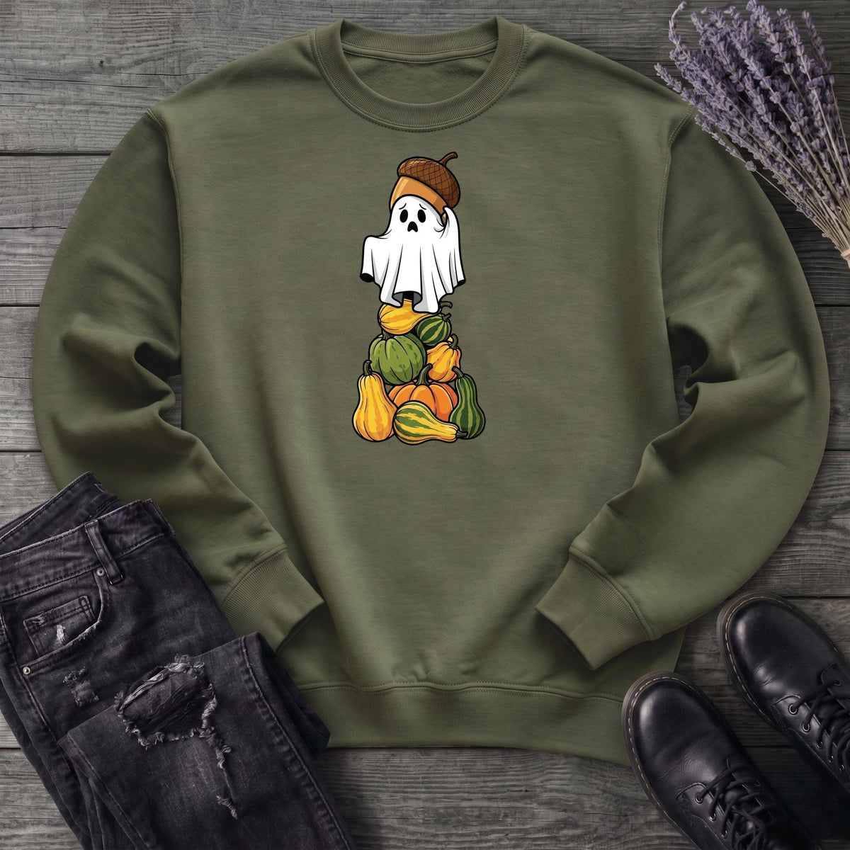 Stacked Squash Ghost Sweatshirt