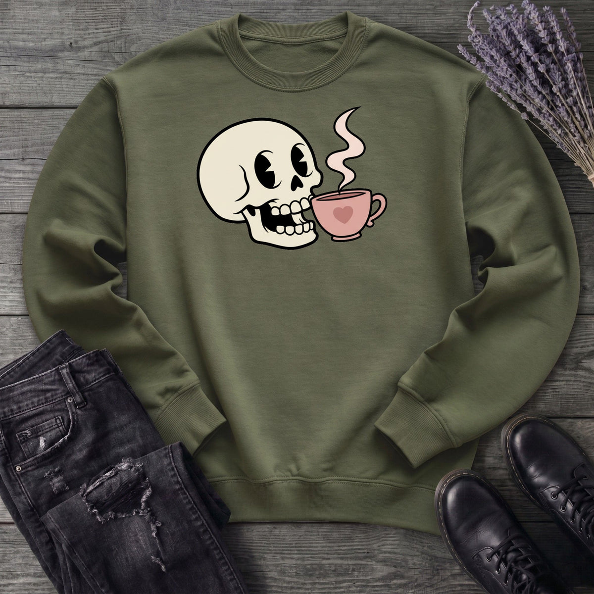 Skull Sip Sweatshirt