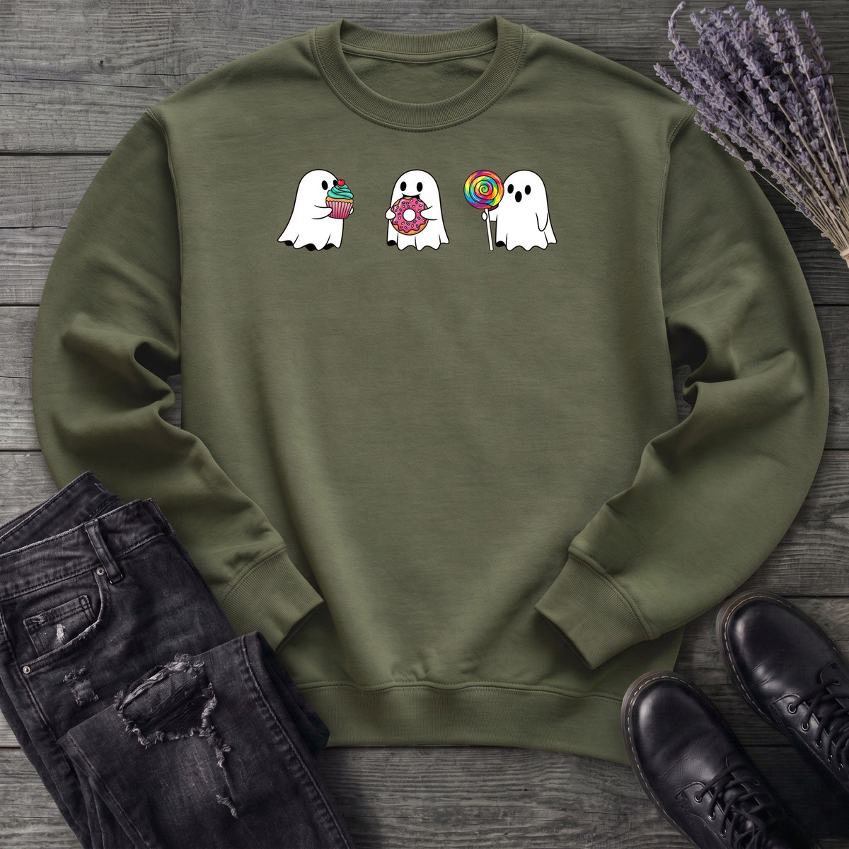Ghosts Fun Treats Sweatshirt