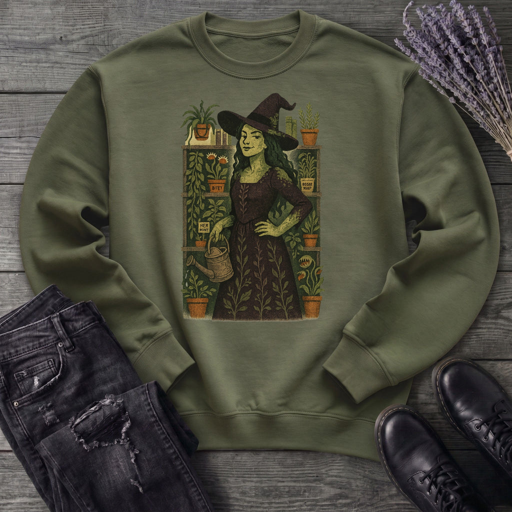 Green Garden Witch Sweatshirt