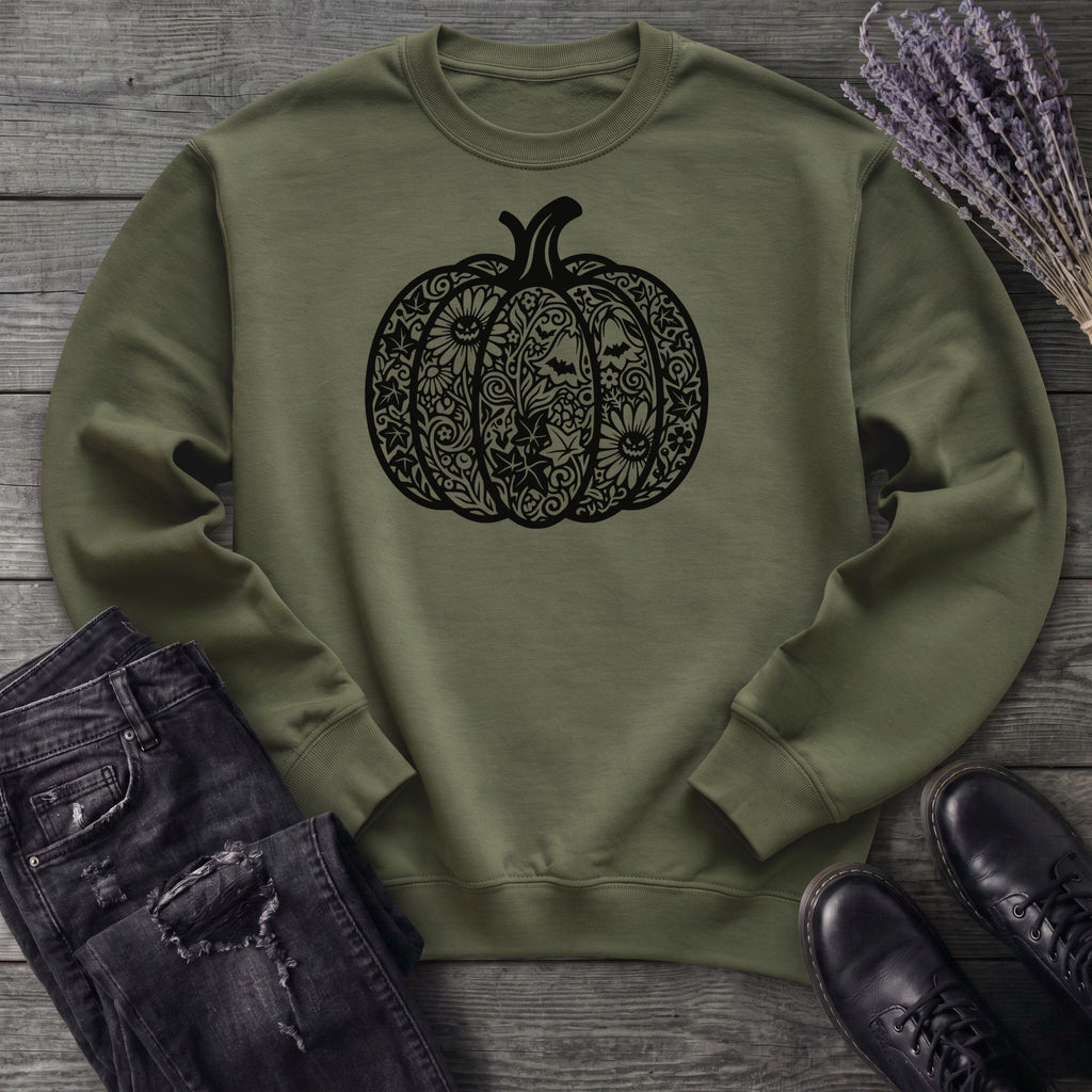 Linocut Pumpkin Sweatshirt