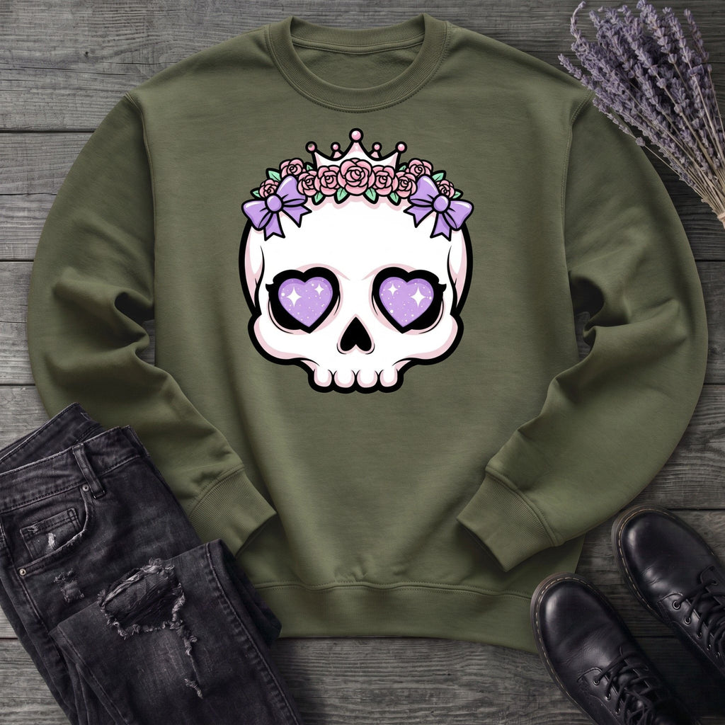 Cute Princess Skull Sweatshirt