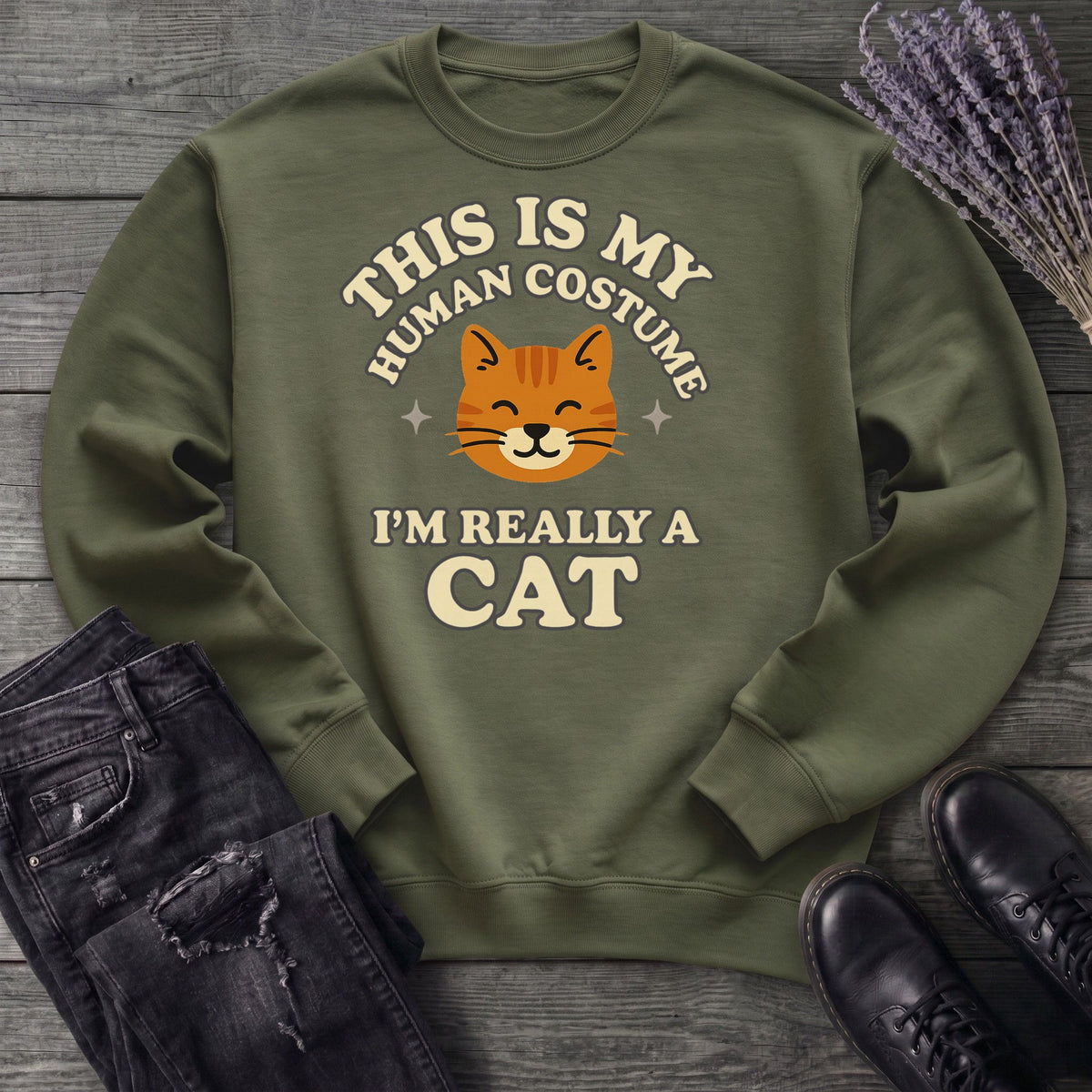 Human Costume Cat Sweatshirt