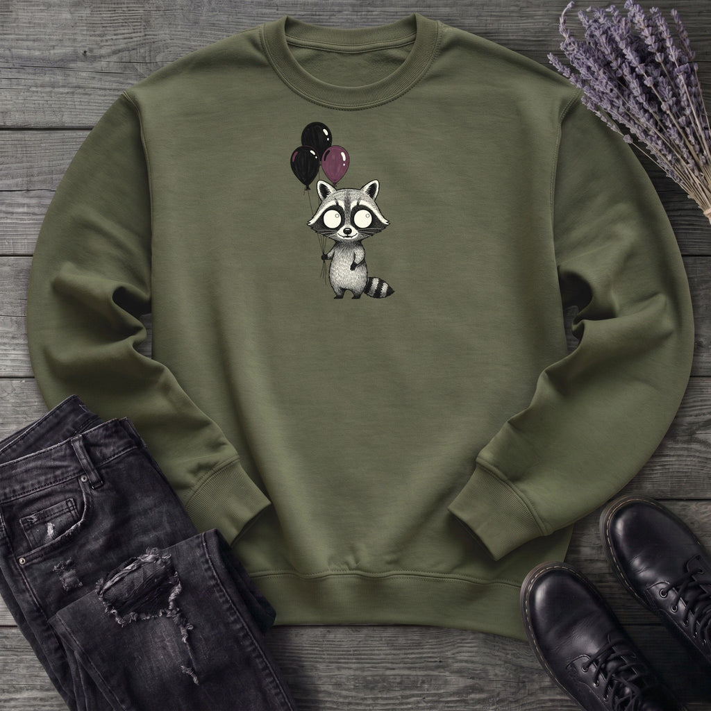Raccoon Balloons Sweatshirt