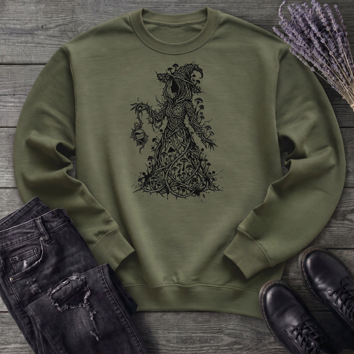 mushroom witch Sweatshirt