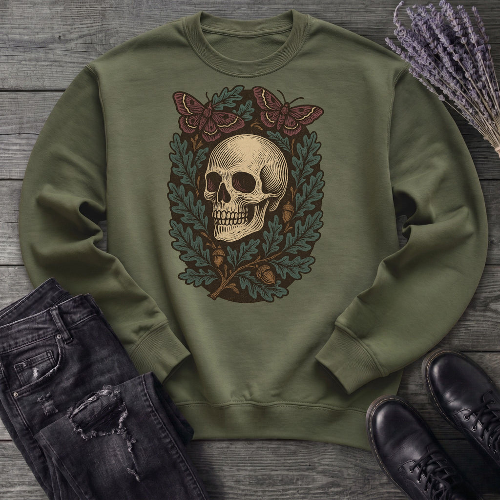 Skull And Moths Sweatshirt