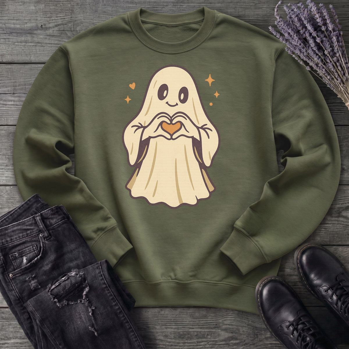Ghost Heart Hands Sweatshirt