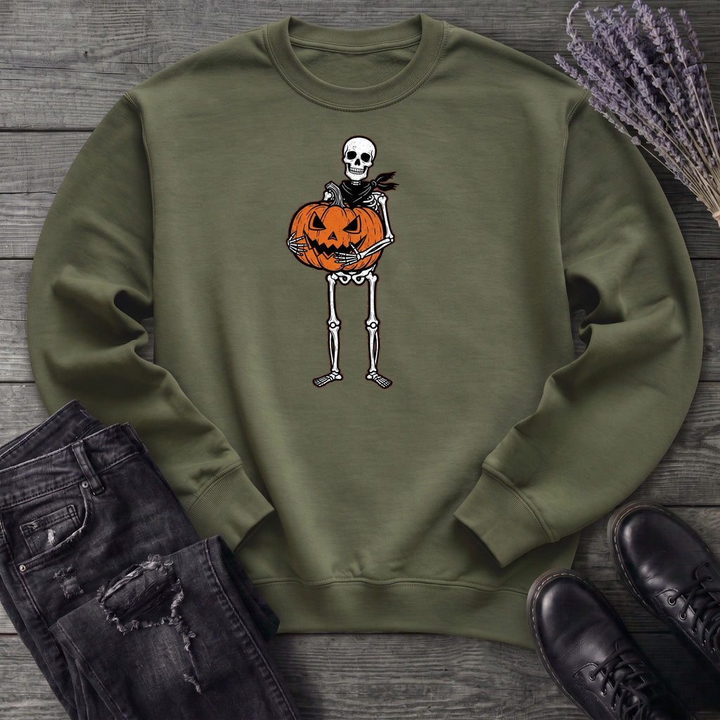 Skeleton Jack O Lantern Sweatshirt