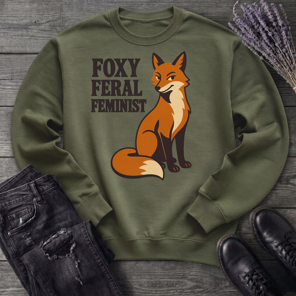 Foxy Feral Feminist Sweatshirt