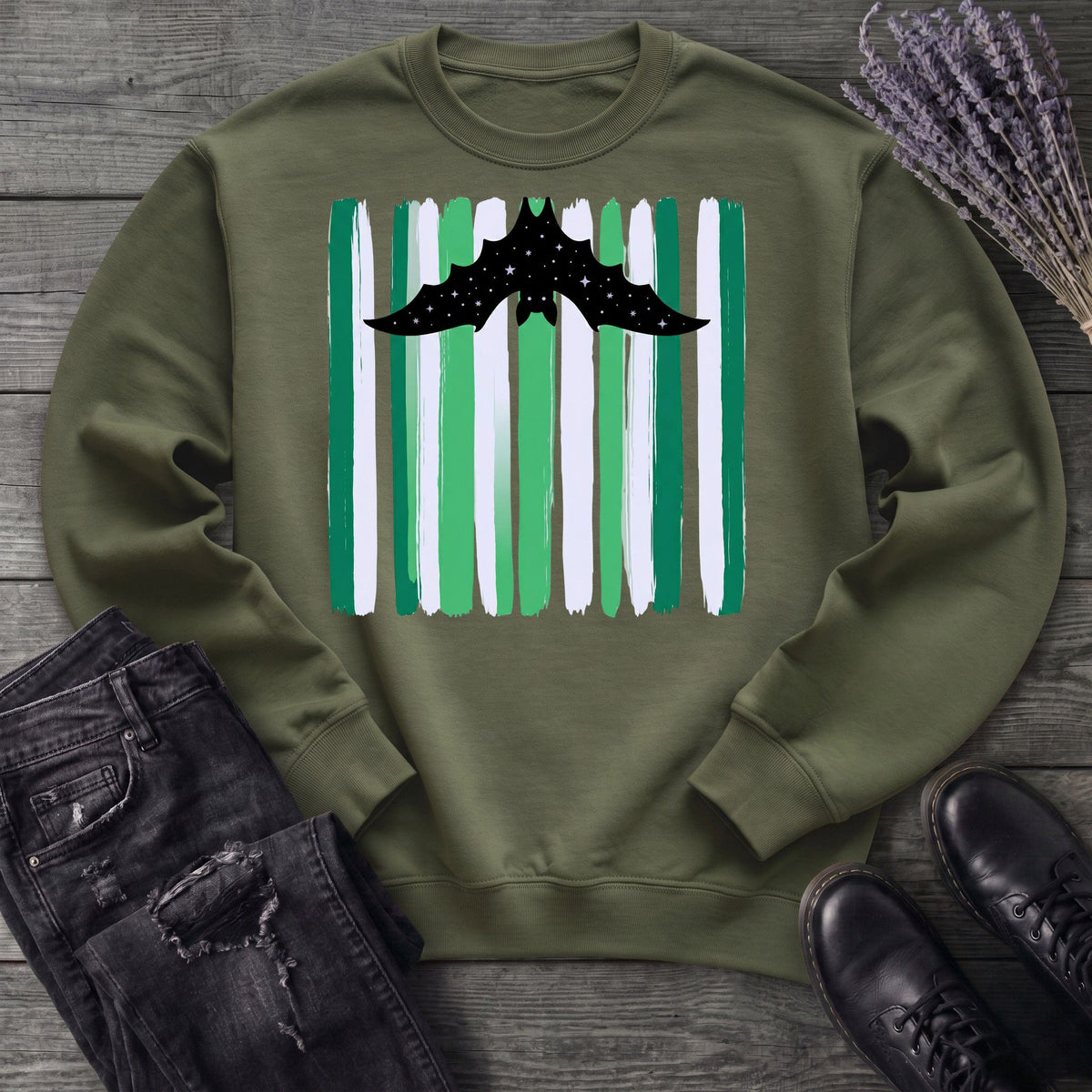 celestial dopamine maximalist bat Sweatshirt