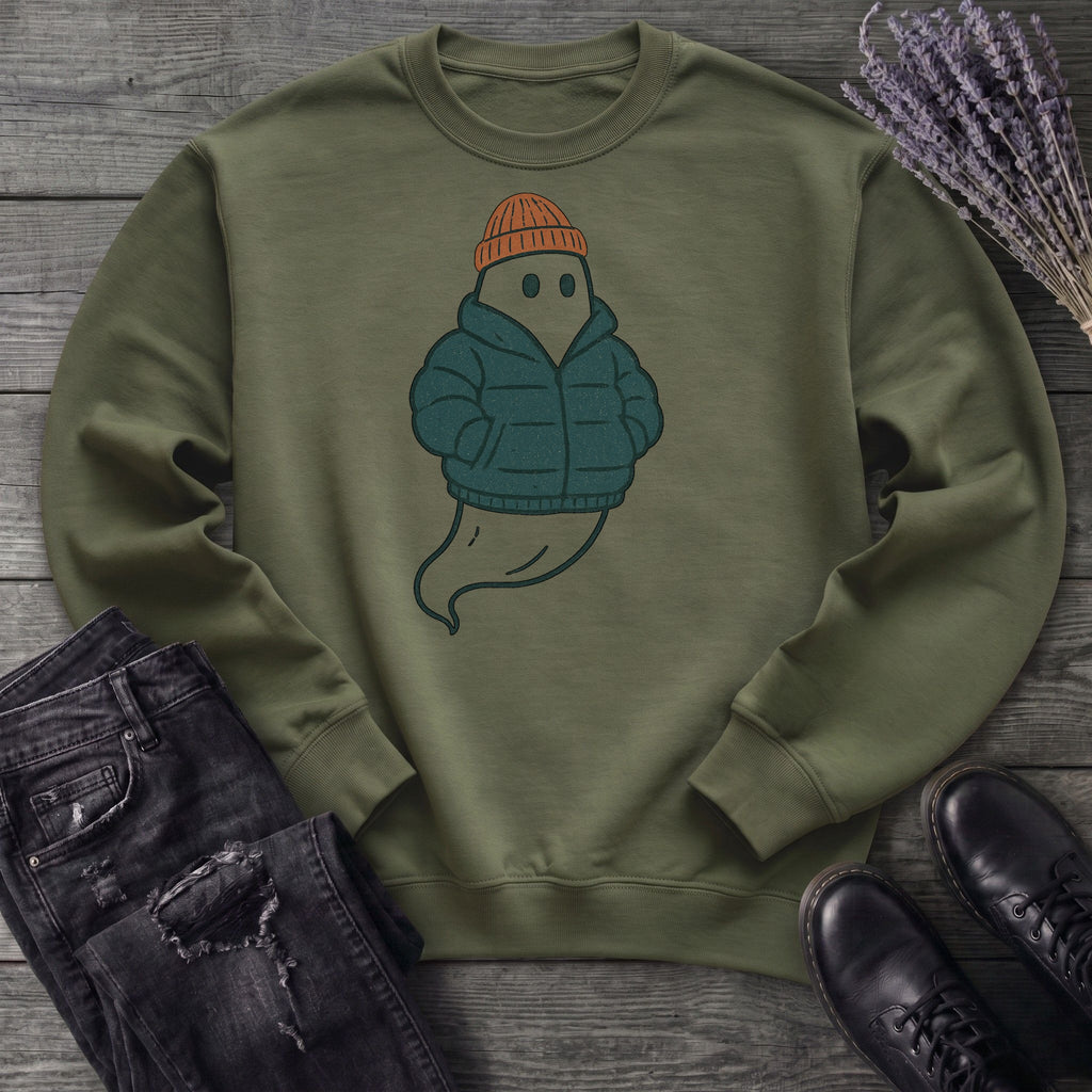 Puffer Coat Ghost Sweatshirt