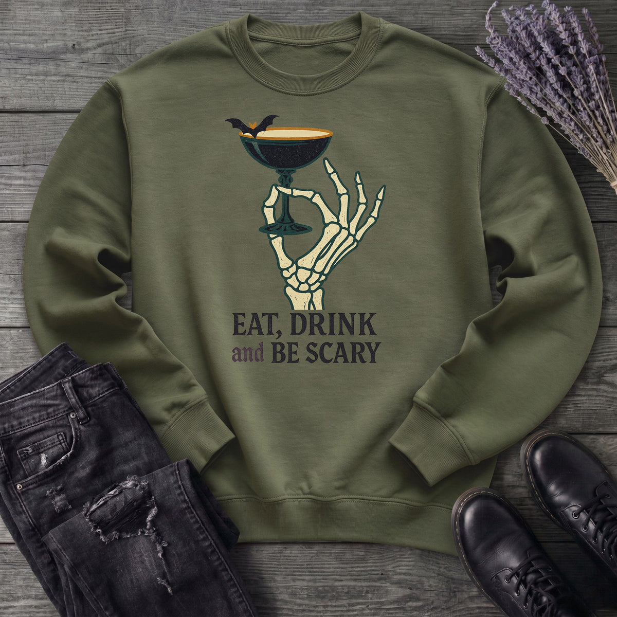 Eat Drink And Be Scary Sweatshirt