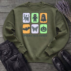 Spooky But Sweet Grid Sweatshirt