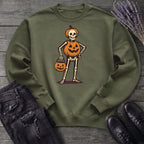 Skeleton Jack O Lantern Costume Sweatshirt
