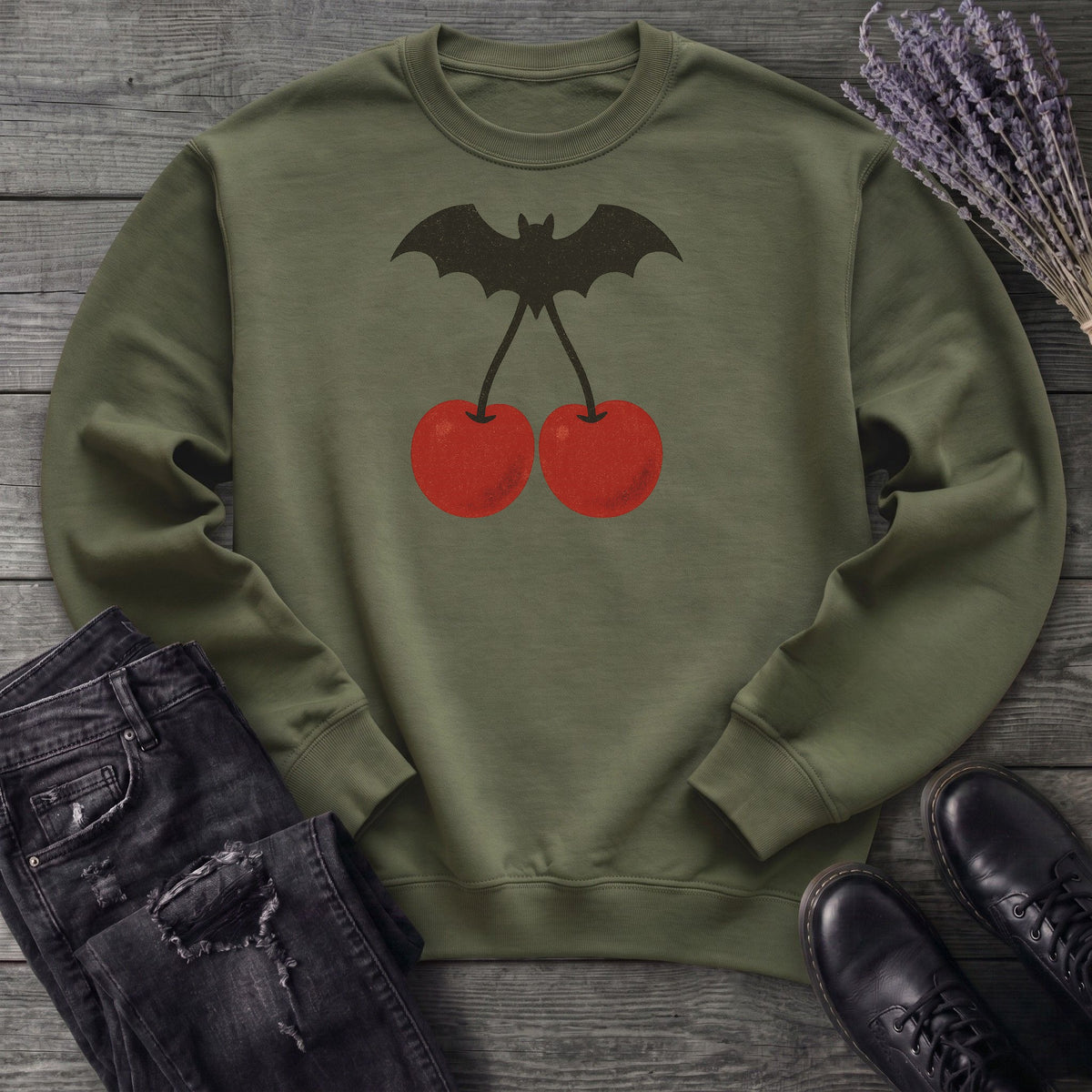 Bat Cherries Sweatshirt