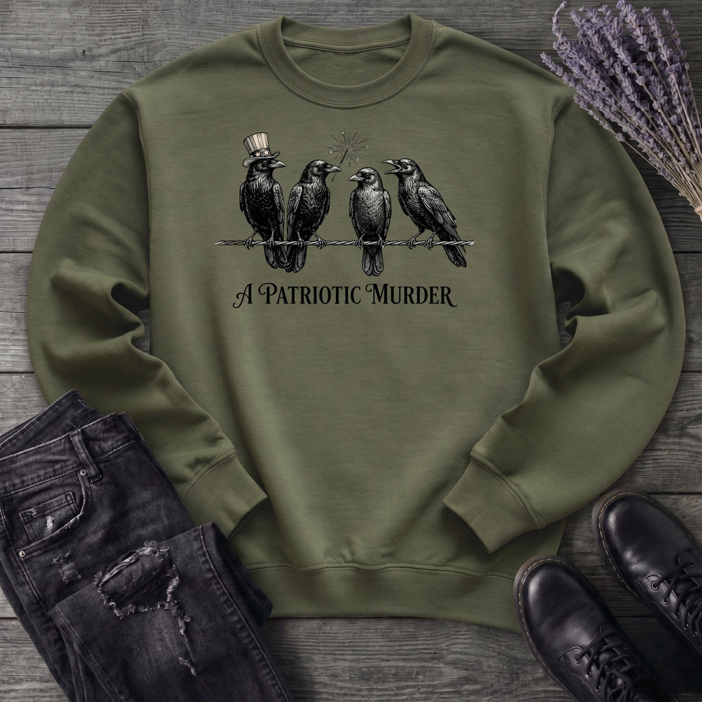 A Patriotic Murder Sweatshirt