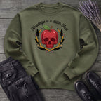 knowledge is a bitter fruit apple skull Sweatshirt