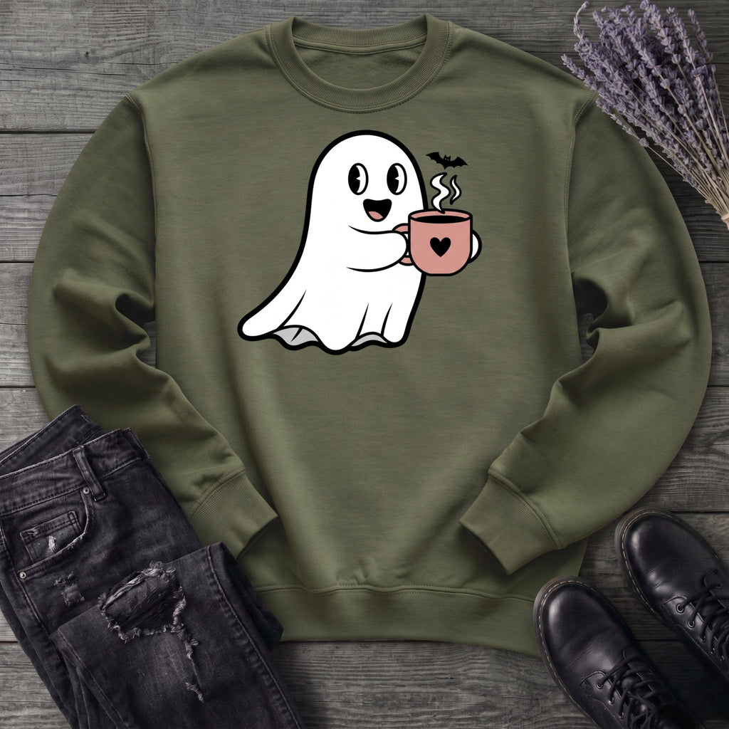 Ghost Heart Coffee Sweatshirt